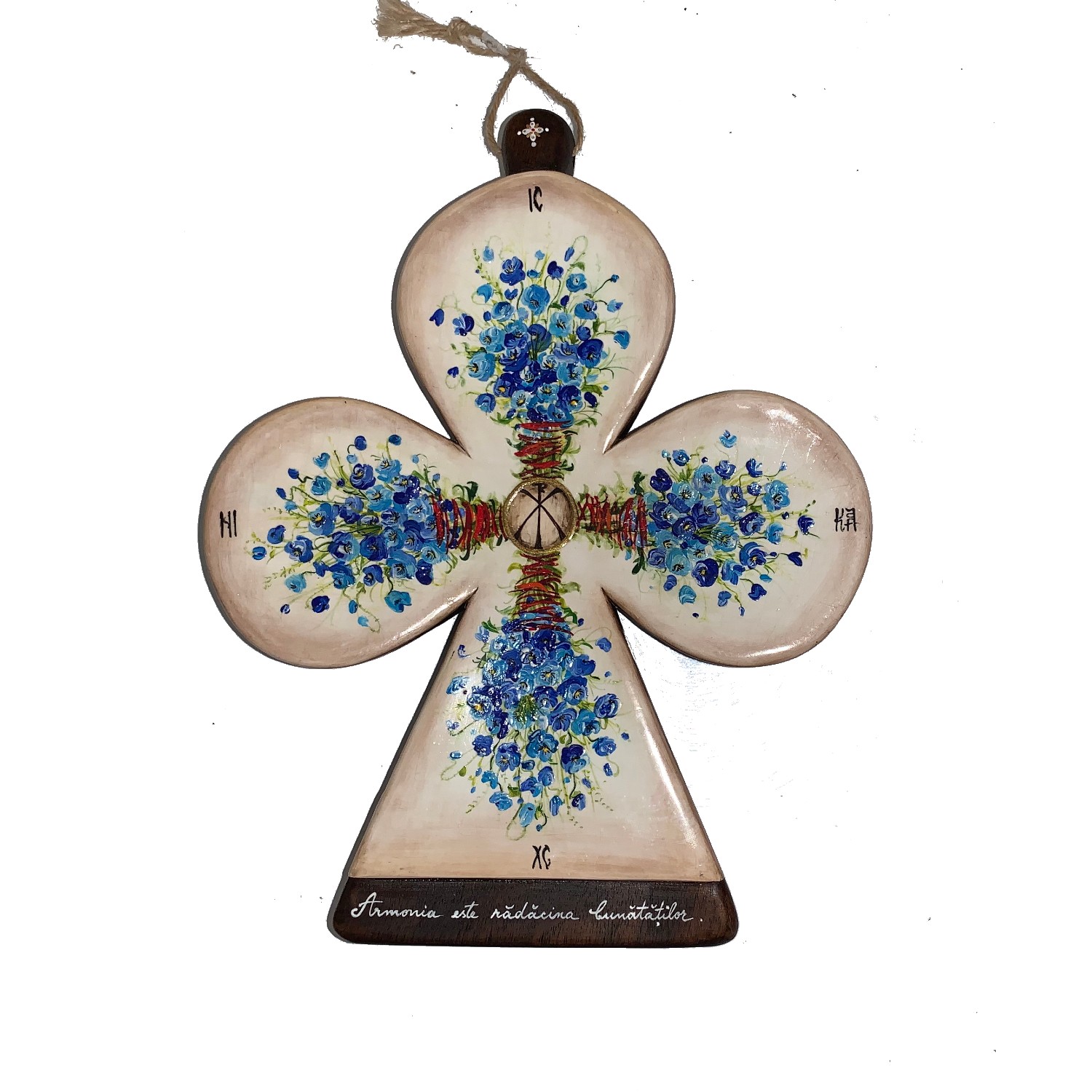 Cruce din lemn de nuc 31_wood cross_icon_hand made_traditional_RafGallery_romanian_art_VR_gallery_shop_360