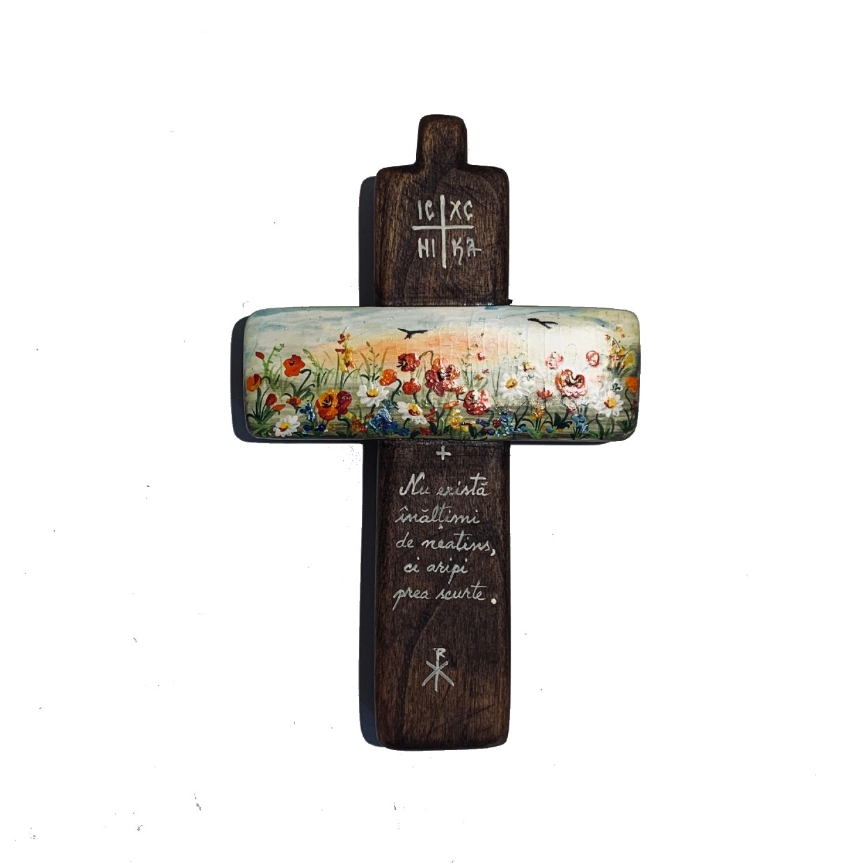 Cruce din lemn de nuc 5_wood cross_icon_hand made_traditional_RafGallery_romanian_art_VR_gallery_shop_360