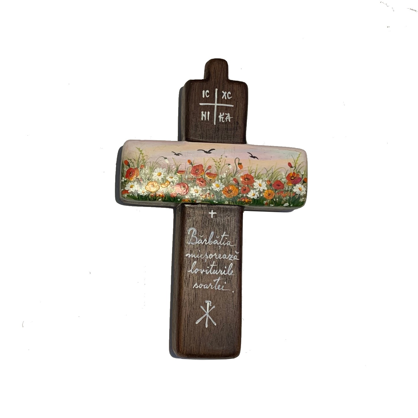 Cruce din lemn de nuc 6_wood cross_icon_hand made_traditional_RafGallery_romanian_art_VR_gallery_shop_360